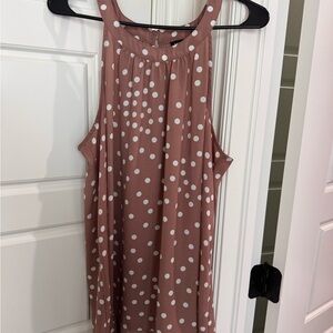 Torrid Pink Polka Dot Blouse